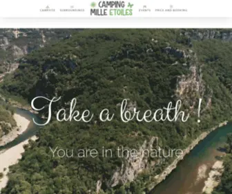 Campingmilletoiles.com(Ce camping a une particularité qui va enchanter les amoureux de la nature) Screenshot