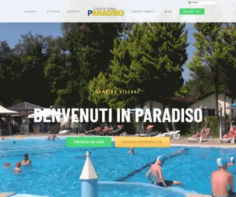 Campingparadisoviareggio.it(Village Home) Screenshot