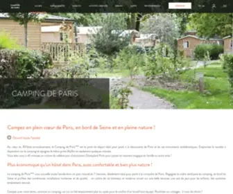 Campingparis.fr(Campez en plein coeur de Paris) Screenshot