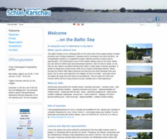 Campingpark-SChlei.de(Campingpark Schlei) Screenshot