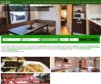 Campingpedraforca.com(Camping Bungalow Repòs del Pedraforca) Screenshot