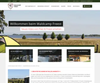 Campingplatz-Freest.de(Campingplatz Waldcamp Freest) Screenshot