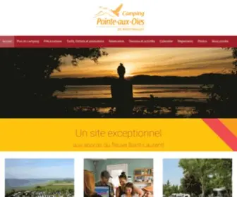 Campingpointeauxoies.com(Camping Pointe) Screenshot