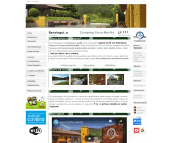 Campingrieramerles.net(Camping de Muntanya) Screenshot