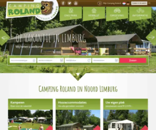 Campingroland.nl(Camping Roland Afferden Limburg) Screenshot