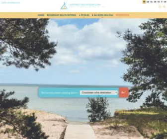 Campings-Aquatiques.com(Camping au bord de l'eau) Screenshot