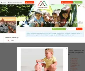 Campings-Bungalows.com(Campings) Screenshot