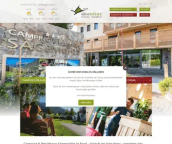 Campingsaegemuehle.com(Südtirol) Screenshot