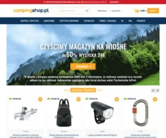 Campingshop.pl(Internetowy sklep turystyczny) Screenshot