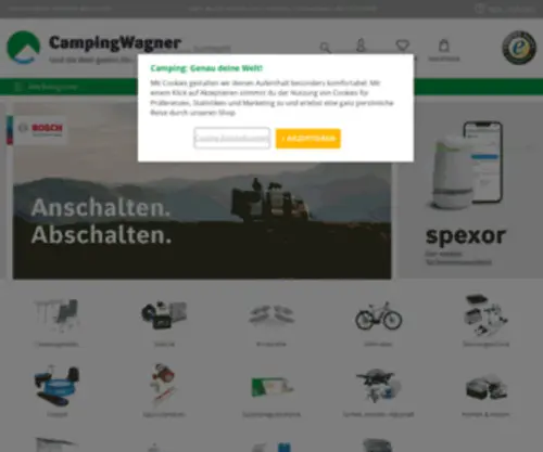 Campingshopwagner.de(Campingshop Wagner) Screenshot