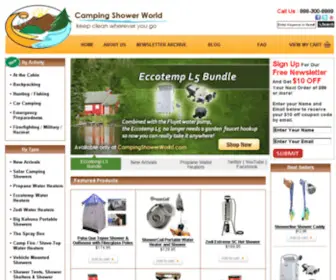 CampingshowerWorld.com(Camping Shower) Screenshot