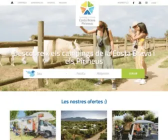 Campingsingirona.com(Campings a la Costa Brava i els Pirineus) Screenshot