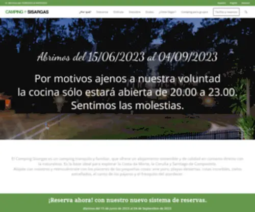 Campingsisargas.com(Campingsisargas) Screenshot