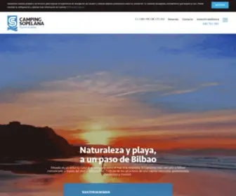 Campingsopelana.com(Camping y Bungalows Sopelana) Screenshot