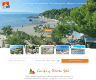 Campingsplit.com(The best middle sized campsite in Croatia) Screenshot