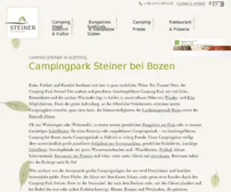 Campingsteiner.com(Campingpark Steiner) Screenshot