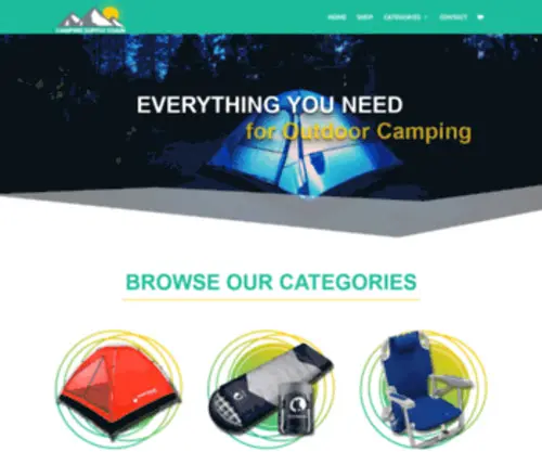 Campingsupplychain.com(Enjoy Camping With Our Gear) Screenshot