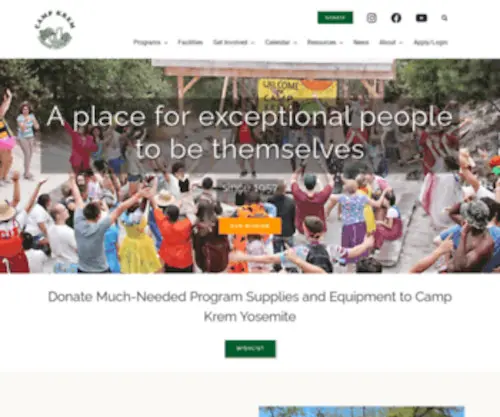Campingunlimited.com(Summer Camp) Screenshot