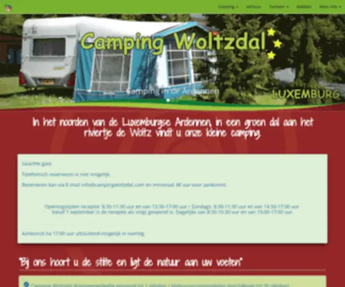 Campingwoltzdal.com(Camping Woltzdal Luxemburg) Screenshot