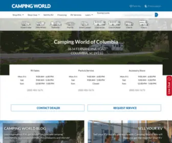 CampingWorldofcolumbia.com(Camping World Columbia SC) Screenshot