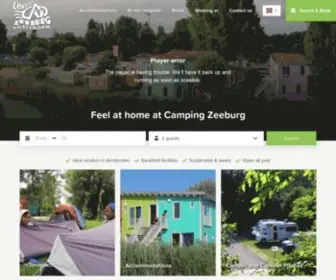 Campingzeeburg.com(Camping Zeeburg Amsterdam) Screenshot