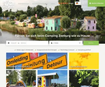 Campingzeeburg.de(Unterkünfte) Screenshot