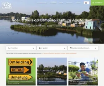 Campingzeeburg.nl(Camping Zeeburg Amsterdam) Screenshot