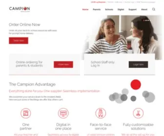 Campion.com.au(Education Solutions for Australian Schools) Screenshot
