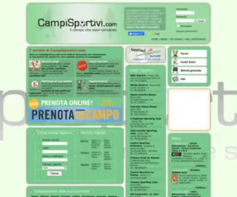 Campisportivi.com(Campi di tennis) Screenshot