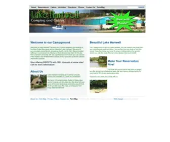 Camplakehartwell.com(Lake Hartwell RV Resort and Cabins) Screenshot