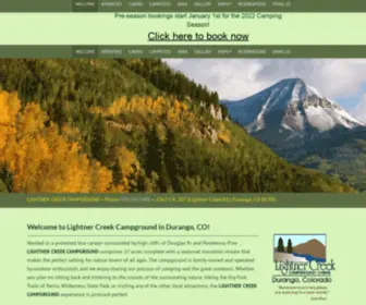 Camplightnercreek.com(Lightner Creek Campground) Screenshot