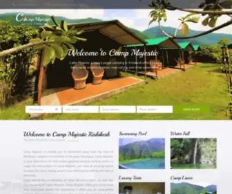 Campmajestic.com(Luxury Camping in Rishikesh) Screenshot