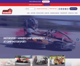 Campmotorsport.org(Camp Motorsport summer camp) Screenshot