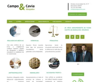 Campocavia.com(Campo & Cavia Abogados) Screenshot