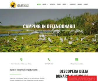 Campoeuroclub.ro(Satul de vacanta Campo Euro Club Delta Dunarii) Screenshot