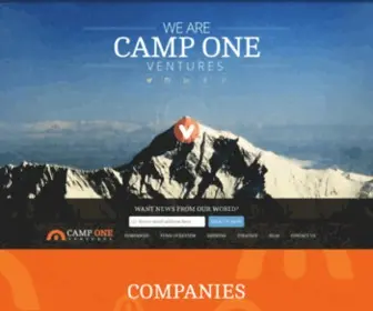 Camponeventures.com(Camp One Ventures) Screenshot