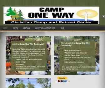 Camponeway.org(Camp One Way Christian Camp and Retreat Center) Screenshot