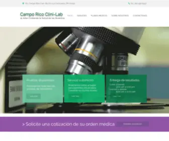 Camporicolab.com(Servicio De Laboratorio) Screenshot