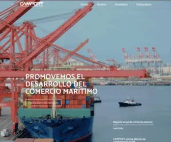 Camport.cl(Cámara Marítima y Portuaria de Chile) Screenshot