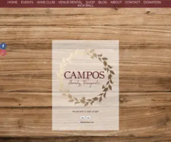 Camposfamilyvineyards.com(Campos Family Vineyards) Screenshot