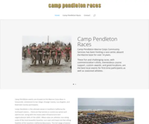 Camppendletonraces.com(Camp Pendleton 2012) Screenshot