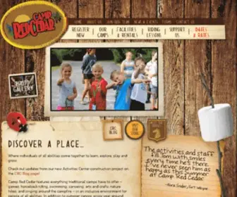 Campredcedar.com(Camp Red Cedar) Screenshot