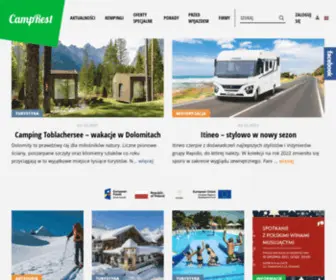 Camprest.com(Search engine for Camps and Motorhomes in Europe) Screenshot