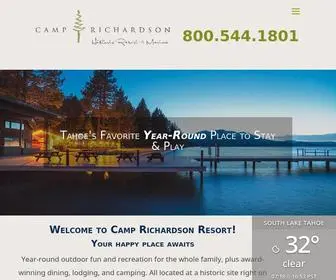 Camprichardson.com(Historic Lake Tahoe Resort & Marina) Screenshot