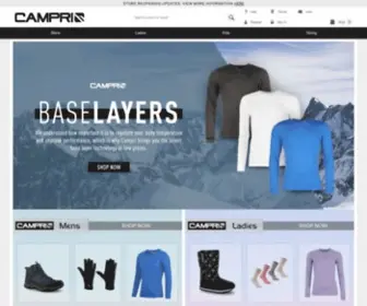 Campri.com(Ski Wear) Screenshot