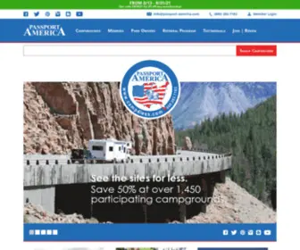 Campsave50Percent.com(Passport America) Screenshot