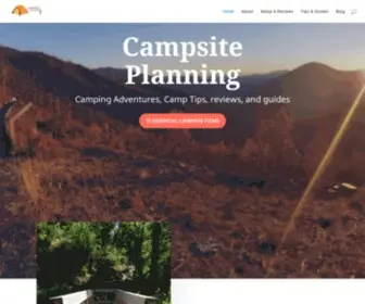 Campsiteplanning.com(See if your prepared to get outdoors) Screenshot