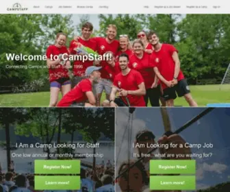 Campstaff.com(Camps) Screenshot