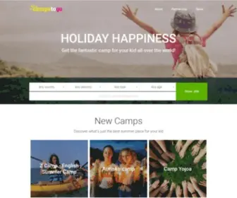 Campstogo.com(Catalog of camps for kids) Screenshot