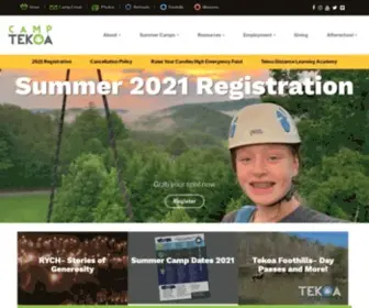 Camptekoa.org(Camp Tekoa) Screenshot